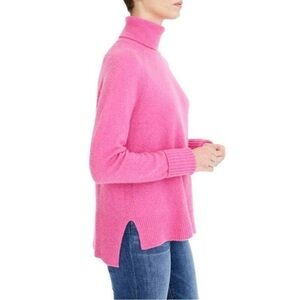 J.Crew Wool Blend Pink Turtleneck Sweater